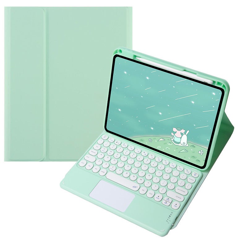 For Ipad Air6 Tablet Protective Cover Bluetooth Square Cap Touch Keyboard Magnetic Suction 10 Generation Upper Pen Slot Protective Cover - Image 2